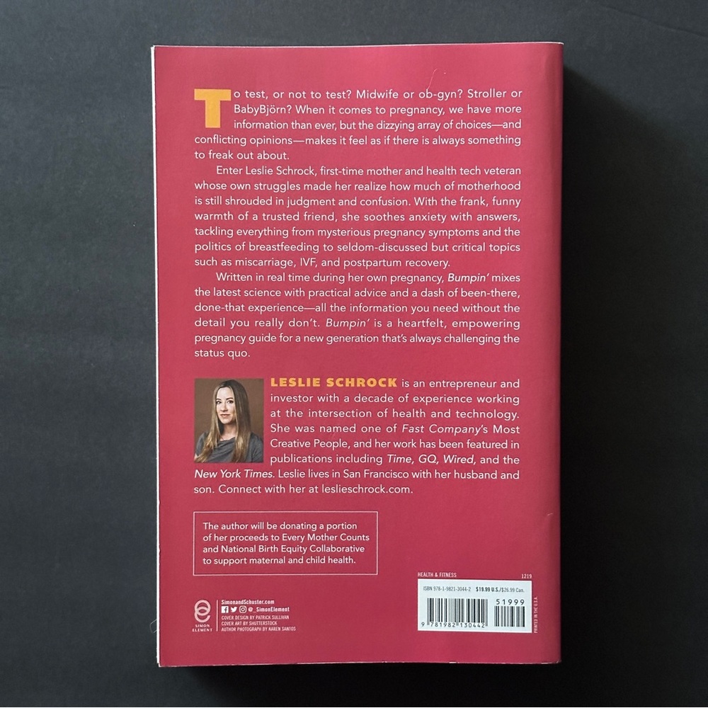 Bumpin': The Modern Guide to Pregnancy by Leslie Schrock | Non-fiction | PB - Picture 2 of 8